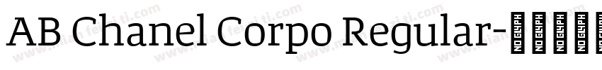 AB Chanel Corpo Regular字体转换